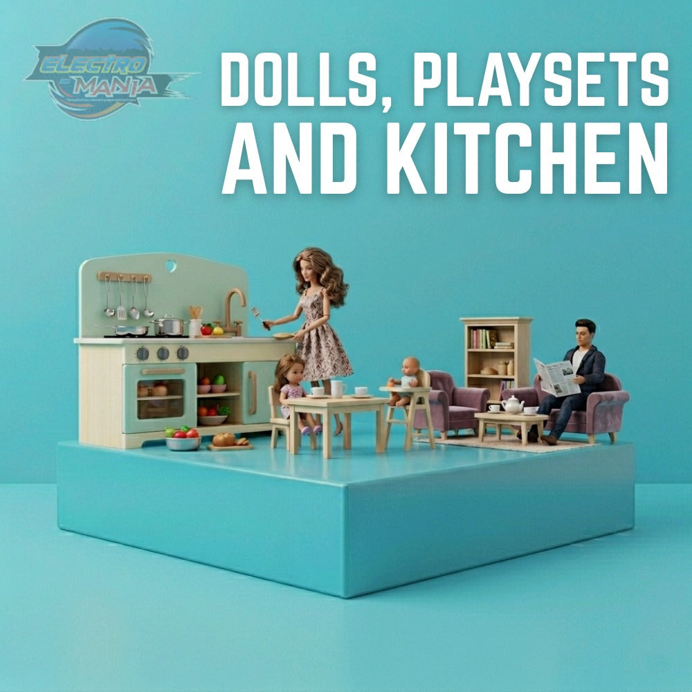 Doll, playsets and Kitchen