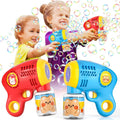 Ducky Bubble Gun Set with 2 Bubble Solution Bottles – Yellow