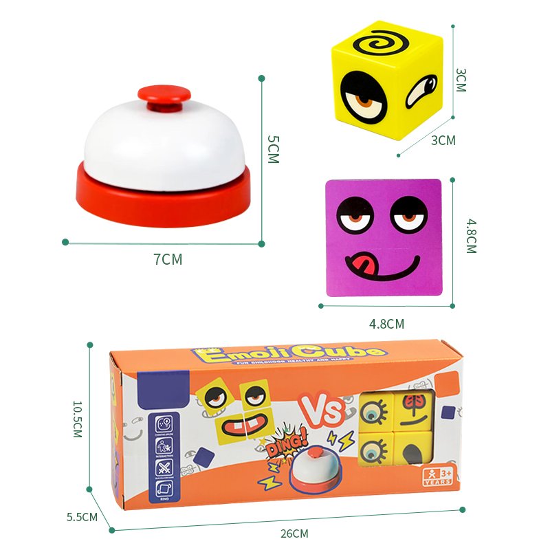 Buy 2 Players Emoji Cube Battle Game Online