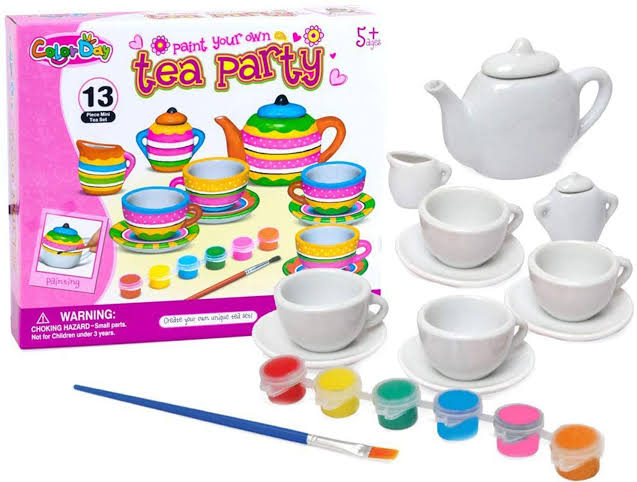 TEA PARTY: TEA SET FOR KIDS "CREAT YOUR OWN DESGIN