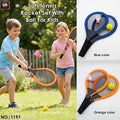 Junior Pro Outdoor Racket Set with Soft Ball and Shuttlecock