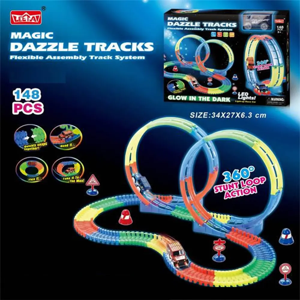 LEETAX Dazzle Tracks Remote Control Adventure set.
