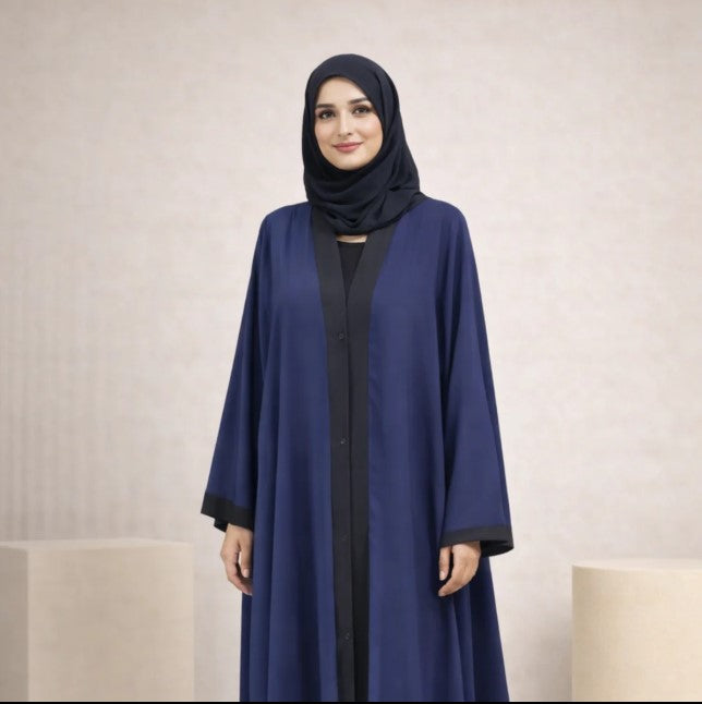 Elastic Open Front Abayas For Girls & Women | New Girls Abaya Collection| Ladies Abaya New Collection | New Article Derwesh Hijab | Derwesh Hijab Original | For Women | For Girls