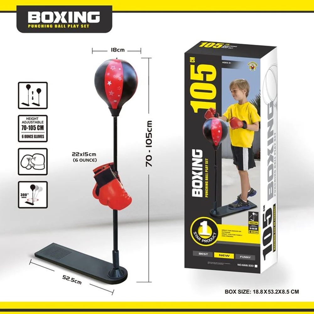 Children's boxing punch stand set