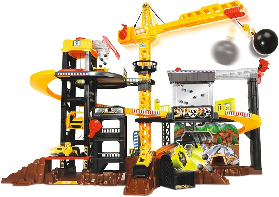 Kids 29pcs Diy Assembly Super Truck Parking Lot Kids