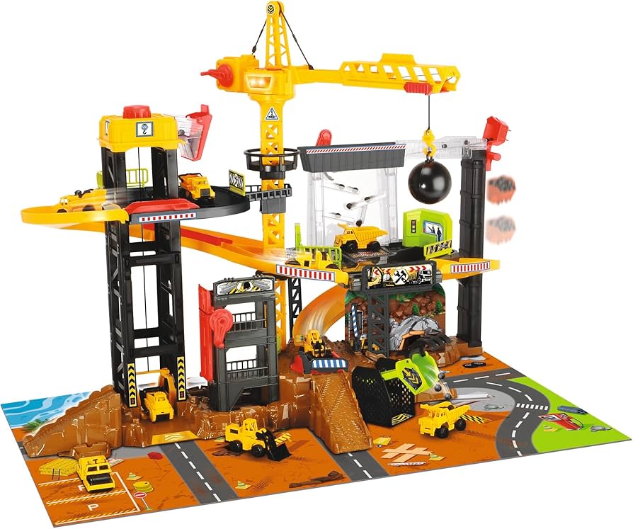 Kids 29pcs Diy Assembly Super Truck Parking Lot Kids