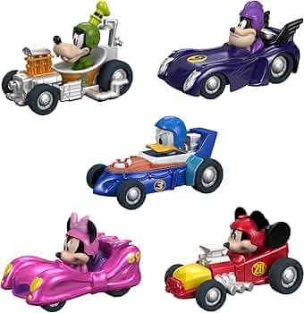 Mickey & Friends Roadster Racers Die-Cast Toy Car Set – Premium Collectible Vehicles by Electro-Mania