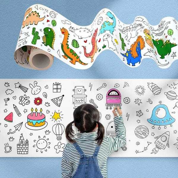 drawing paper rolls for kids
