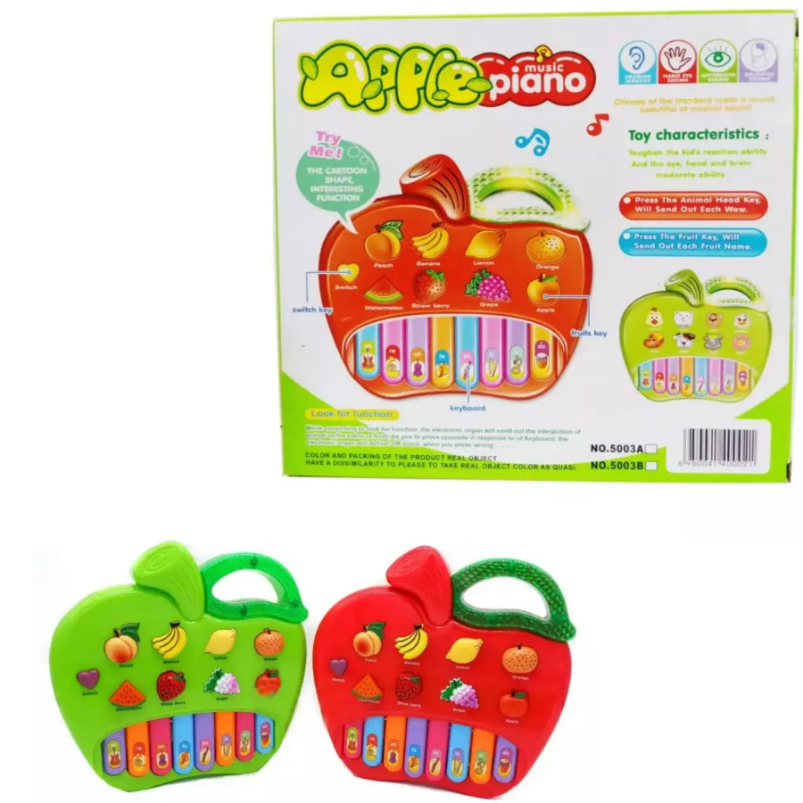 Apple Shape Piano For Kids - Multicolor (Electro-mania)