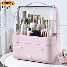 Capacity Cosmetic Organizer with Dustproof Lid