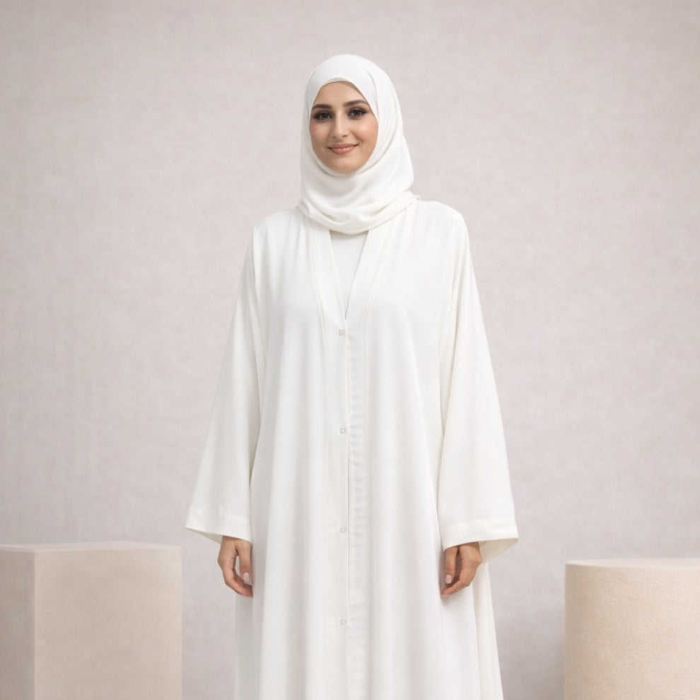 Elastic Open Front Abayas For Girls & Women | New Girls Abaya Collection| Ladies Abaya New Collection | New Article Derwesh Hijab | Derwesh Hijab Original | For Women | For Girls