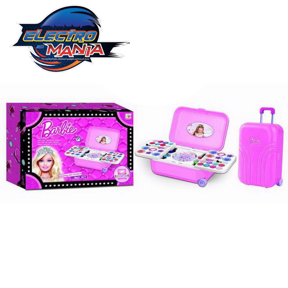 Barbie Doll Makeup and Nail Art Kit | Barbie Doll Makeup | Kit Barbie Makeup Set | Barbie Nail Art Kit | Barbie Beauty Kit Kids Makeup Kit | Girls Makeup Set | Children's Makeup Kit | Pretend Makeup Kit | Barbie Cosmetics Set | Barbie Beauty Play Set