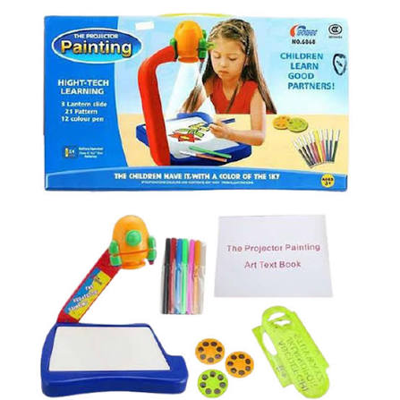 Children's projector painting toy set.