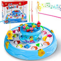 Fishing Game for Kids Double Layer Rotating
