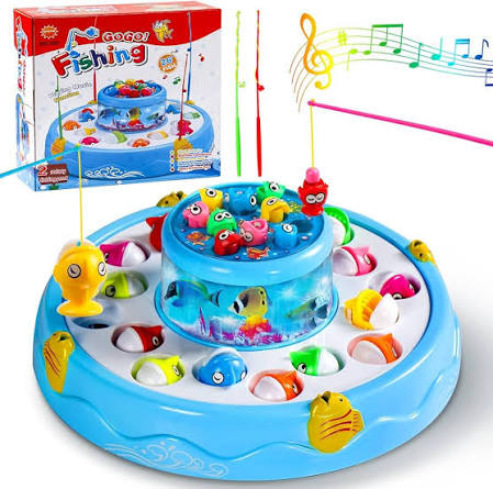 Fishing Game for Kids Double Layer Rotating