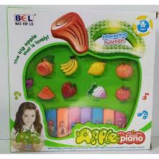 Apple Shape Piano For Kids - Multicolor (Electro-mania)