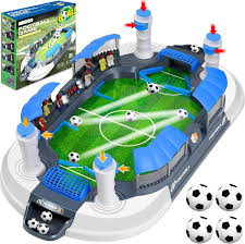 Interactive Tabletop Football Battle Game with 6 Mini Balls