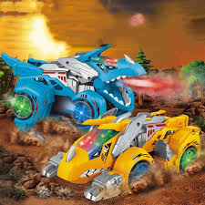 Transforming Dinosaur Car Toys 2 in 1 Automatic Deformation