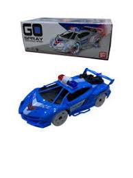 Spray Universal Wheel Police Car Toy with Mist Exhaust & Illuminated Wheels – Premium Edition by Electro-Mania