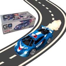 Spray Universal Wheel Police Car Toy with Mist Exhaust & Illuminated Wheels – Premium Edition by Electro-Mania