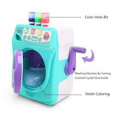 Pretend Play Slime Washing Machine Appliance Toy Set – Creative DIY Craft Kit by Electro-Mania