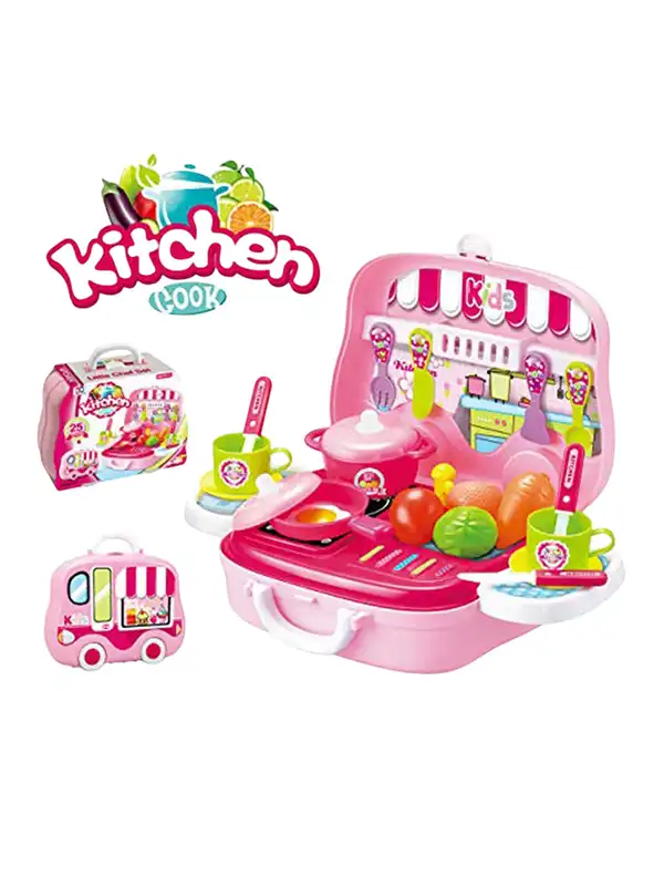 25-Piece Little Chef Pretend Play Kitchen Set